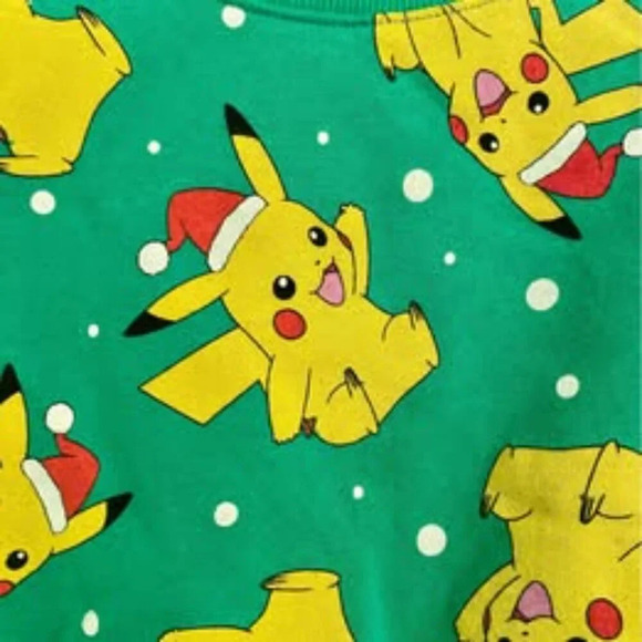 Boys Medium Pikachu sweatshirt NEW - Picture 2 of 2